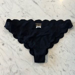 Marysia Swim Antibes Scallop Bikini Bottom, size Small